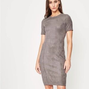 Elie Tahari faux-suede sheath dress Size 0